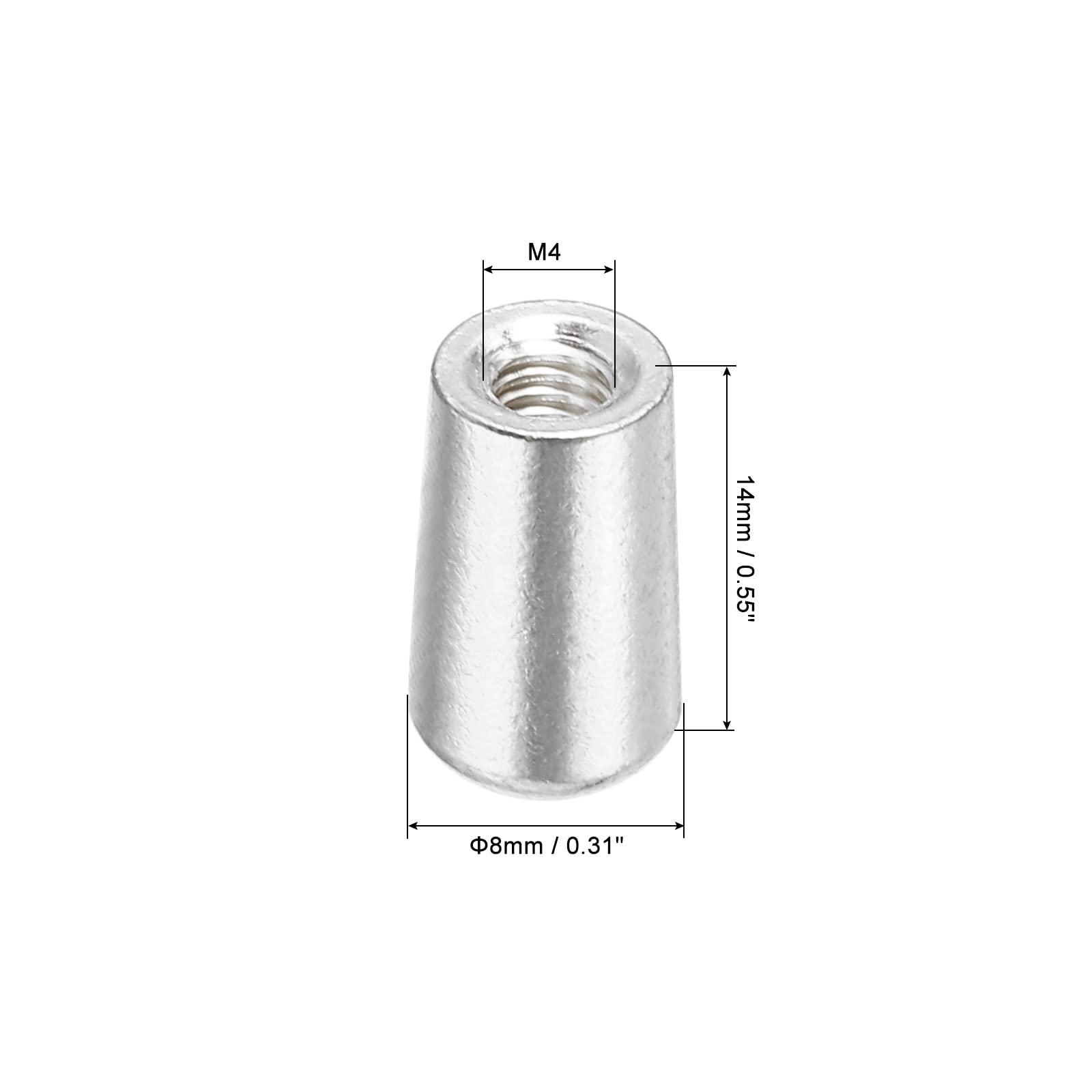 PATIKIL Silver Metal Guitar Toggle Switch Tip Knob Cap M4 for Electric Guitar Parts Accessories