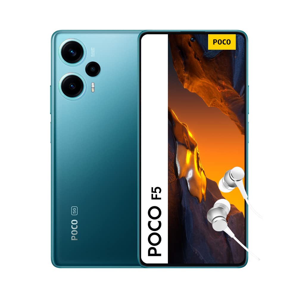 Xiaomi Poco F5 5G + 4G Lte 256Gb + 8Gb Global Version Unlocked 6.67 120Hz 64Mp Cam (Tmobile Mint Tello Metro USA Market) (Blue G