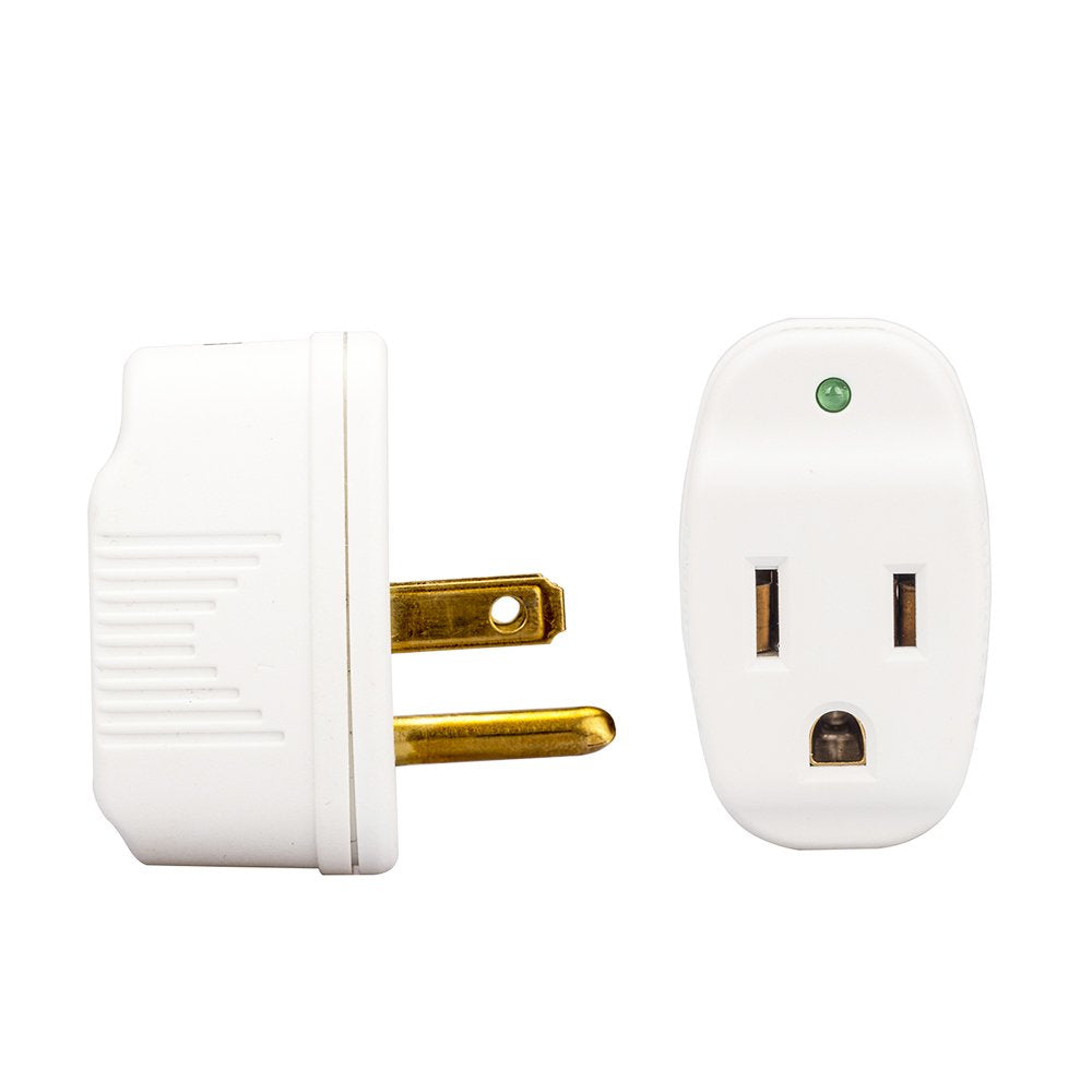 Kmc Surge Tap Mini 5 Pack, 1 Outlet Grounded Surge Protector Adapter, 640 Joules, Power Plug Adapter