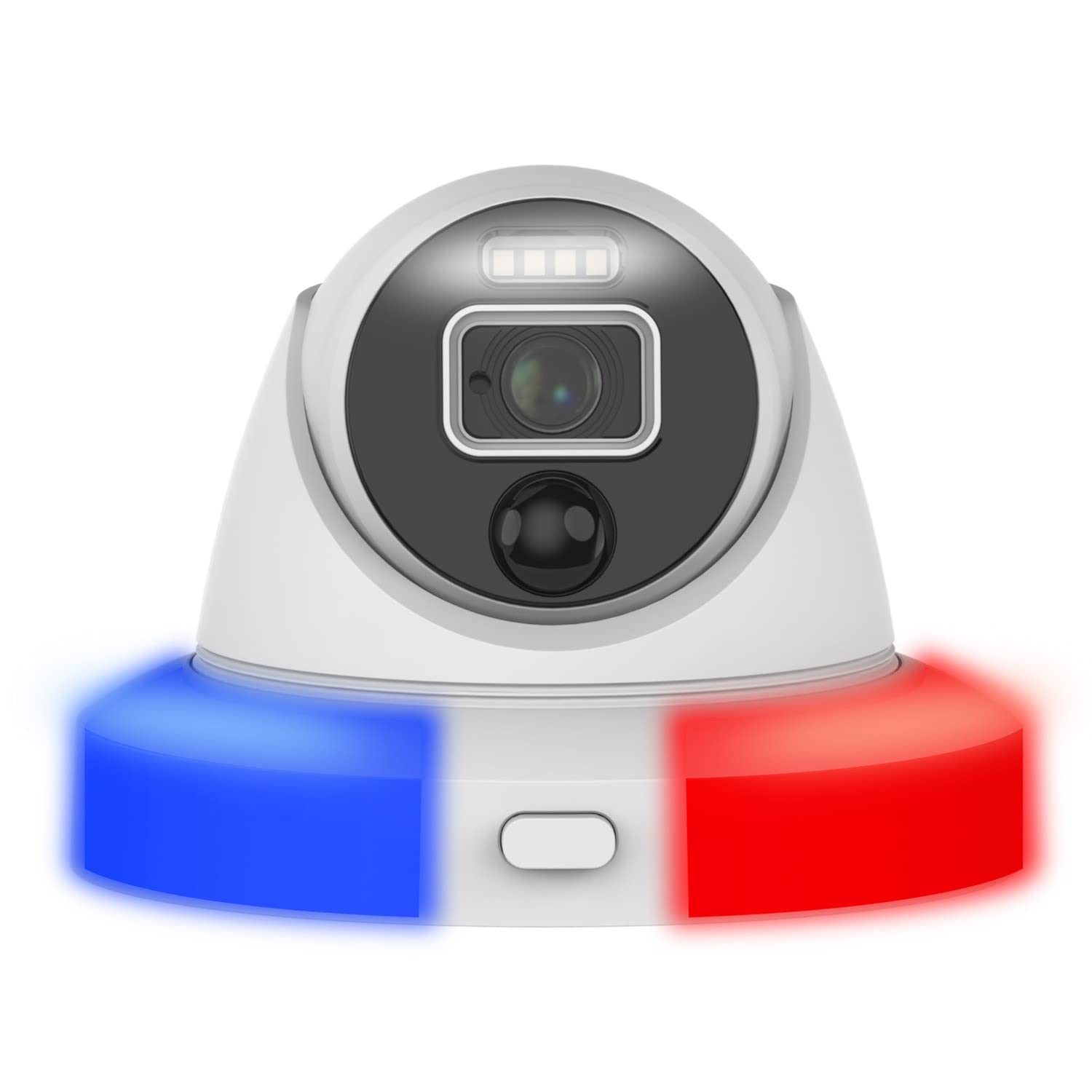 Swann Add On Dvr Flashing Light Dome Security Camera With Sensor Spotlight,1080P Full Hd Video,Indoor Or Outdoor Design Plus Tru