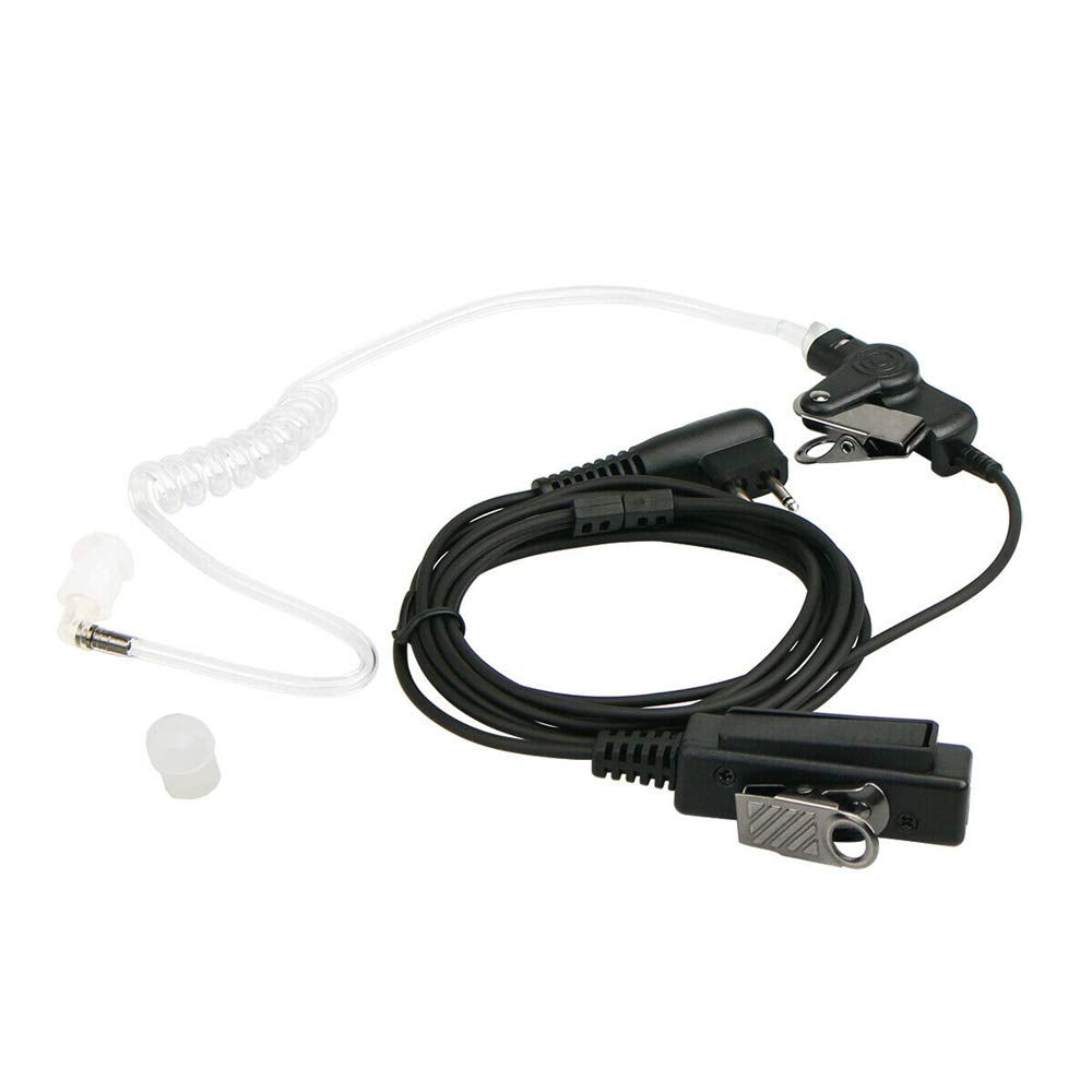 Kymate Ptt Mic Covert Acoustic Tube Earpiece Headset For Motorola Radio Bpr40 Cp200 Cls1100 Cls1410 Cp185 Dep450 Ep450 Rdu4100 Rmu2040 Pr400 Rmv2080 Rdm2070D Sp50 Hyt Tc500 Tc600 Tc700