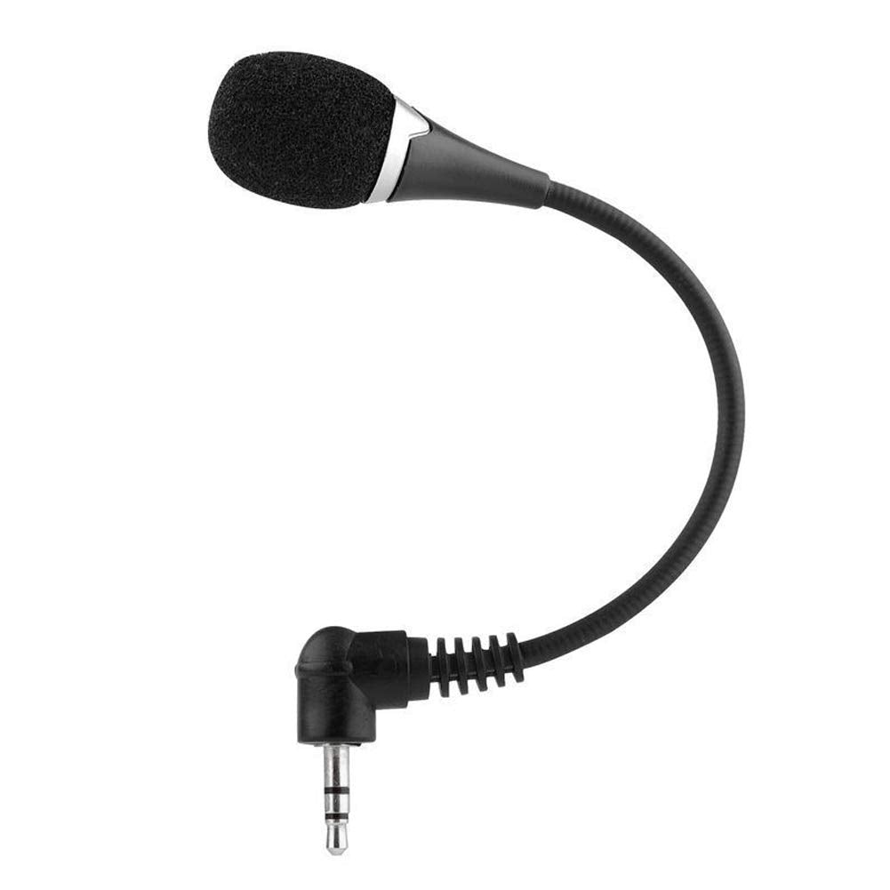 Dengofng Mini 3.5Mm Notebook Microphone, Flexible 3.55Mm Plug External Microphone Speaker Mic For Android And Windows Smartphone