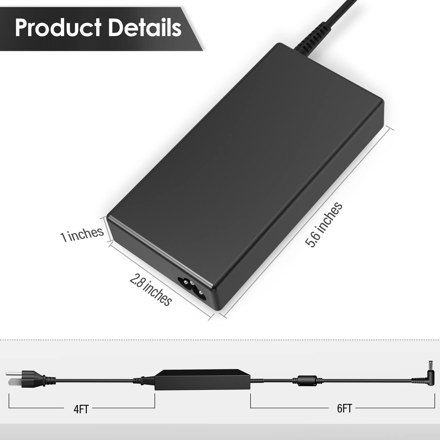 120W Slim Ac Adapter Charger For Msi Gaming Notebook A12 120P1A A15 120P1A Adp 120Mh D Msi Gp60 Gp62 Gp70 Gp72 Ge60 Ge62 Ge70 Ge