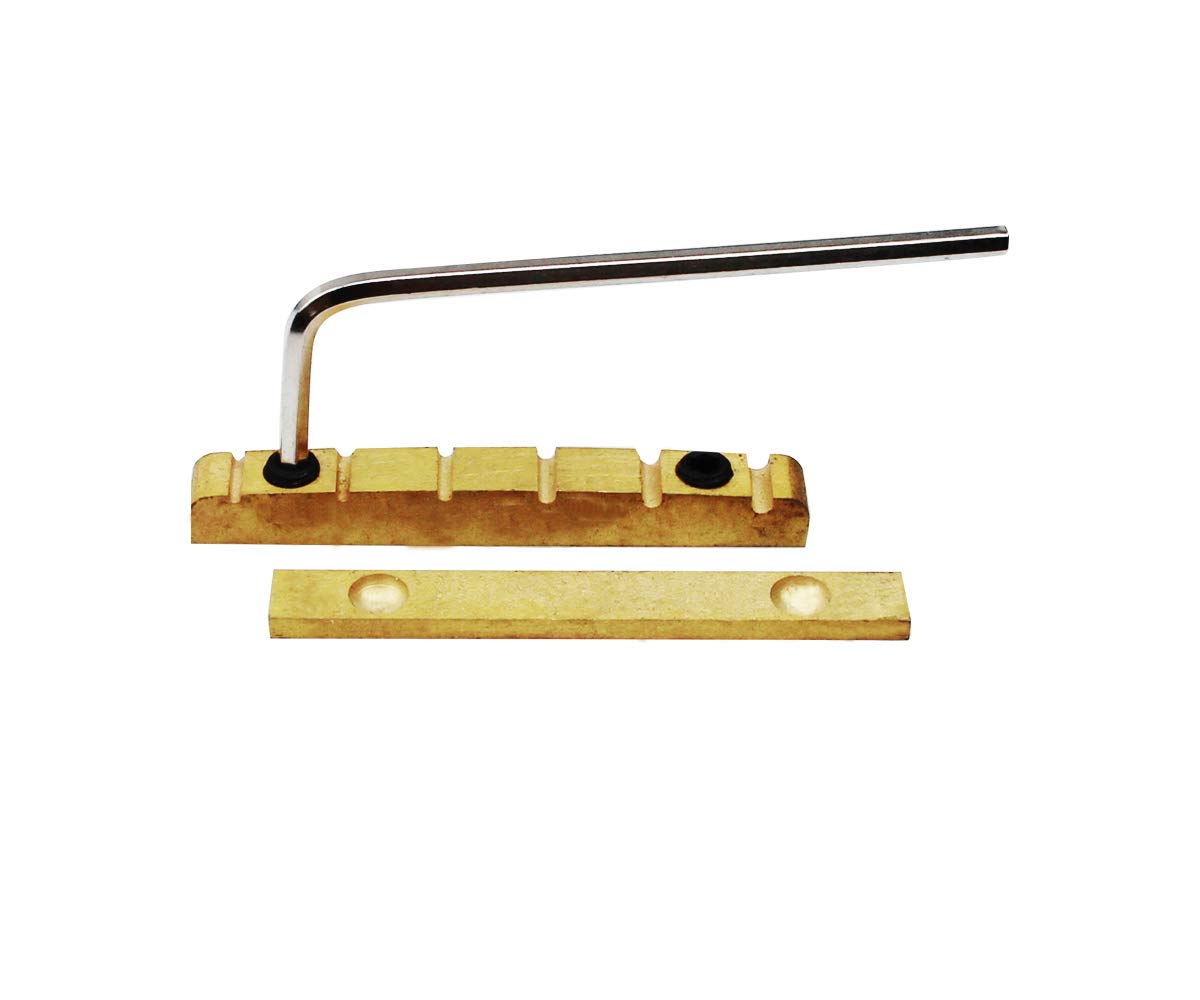 Guyker 43Mm Adjustable Guitar Nut   Bell Brass Nut (43 X 5Mm) Split Regulation Replacement Parts Compatible With Gibson Les Paul