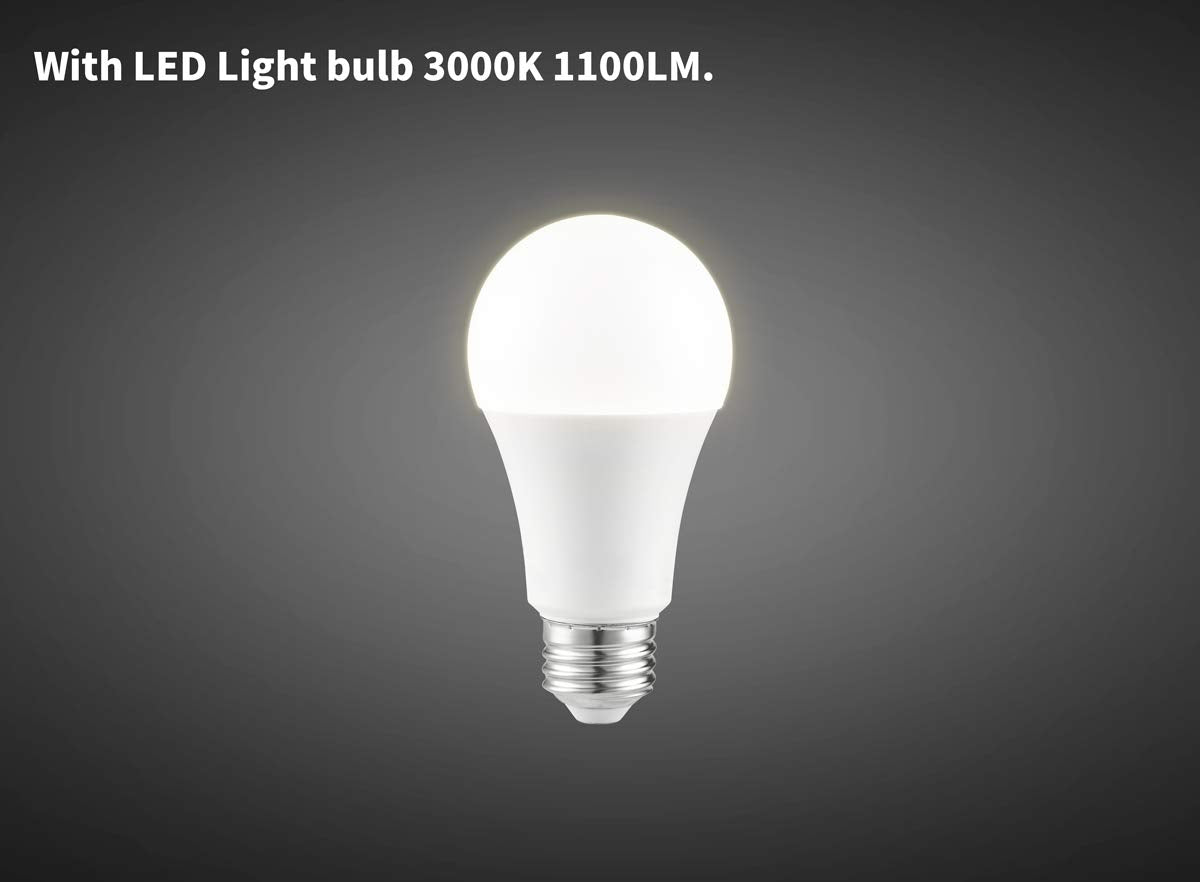 Tech Drive Bathroom Exhaust Fan With Light,Very Quiet 90 Cfm,1.5 Sone, E26 Led Blub 3000K 1100Lm,Ceiling Mounted Ventilation Fan