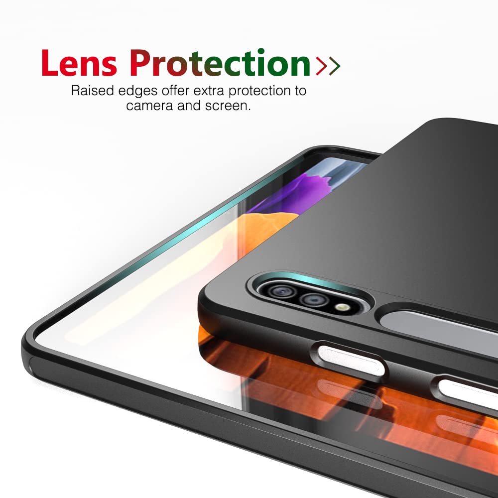 Wogroo Case For Samsung Galaxy Tab S8/S7 11 Inch, Thin And Soft Protective Cover, Black