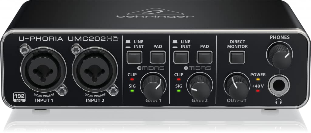 Behringer U-Phoria UMc202HD USB Audio Interface