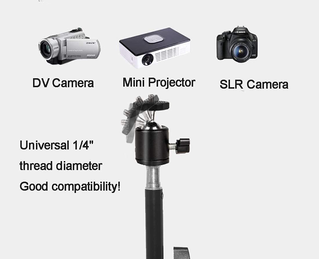 Projector Tripod Stand, Portable Tripod Mount Floor Stand 17'' To 39'', Folding Floor Tripod Stand, Outdoor Stand For Small Proj
