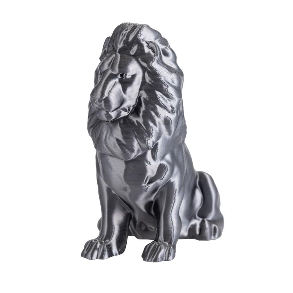 Silk Gray Pla Filament 1.75Mm 1Kg 3D Printing Filament Silky Gray Pla Shiny Shine Metallic Pla Gray 3D Printer Material Fdm 3D P