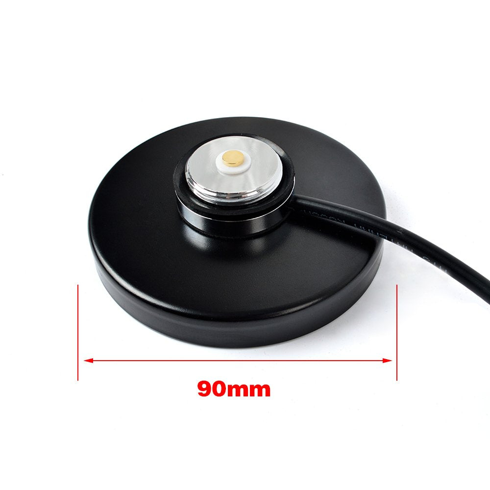 Hyshikra Dual Band Nmo Antenna, 21Inches 144/430Mhz Vhf Uhf Whip Antenna With Nmo Magnetic Mount Magnet Base 5Meter(16.4Ft) Rg58