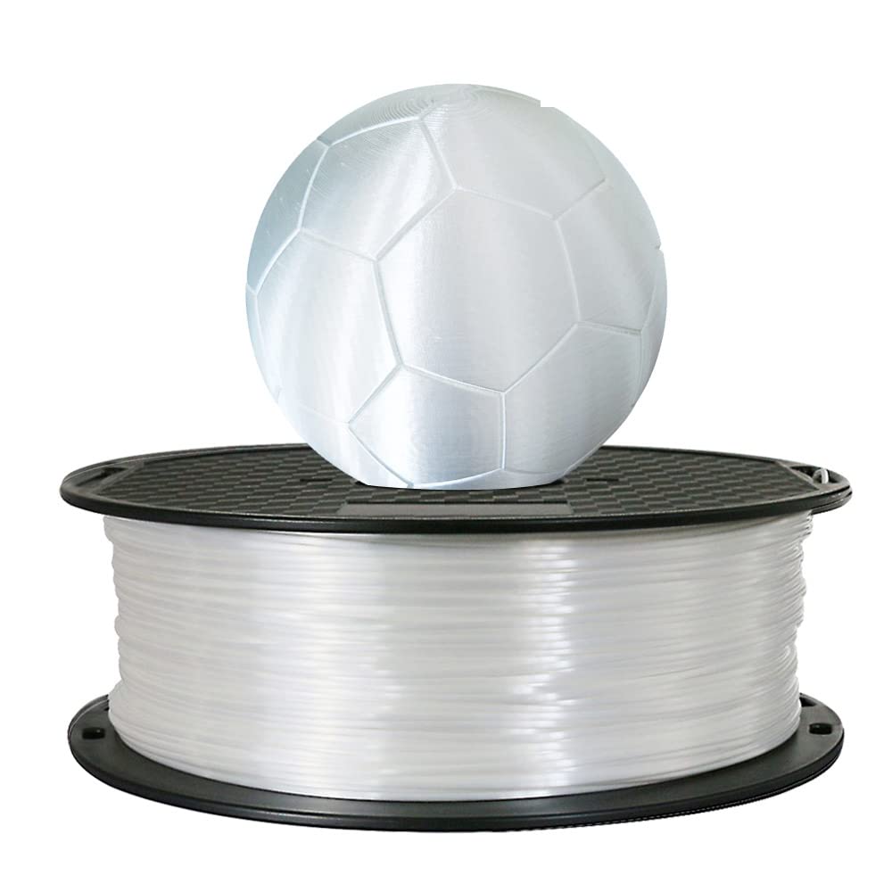 Silk Pearl White Pla Filament 1.75 Mm 3D Printer Filament Consumables 1Kg 2.2Lbs Spool Fit Most Fdm Printer Silky Shine Shiny 3D