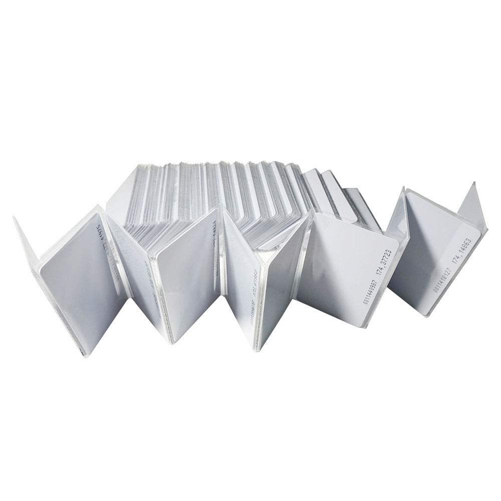 Meikuler 125Khz Rfid Proximity Cards, 0.8Mm Id Card For Door Entry Access Control System And Attendance, Read Only (100)