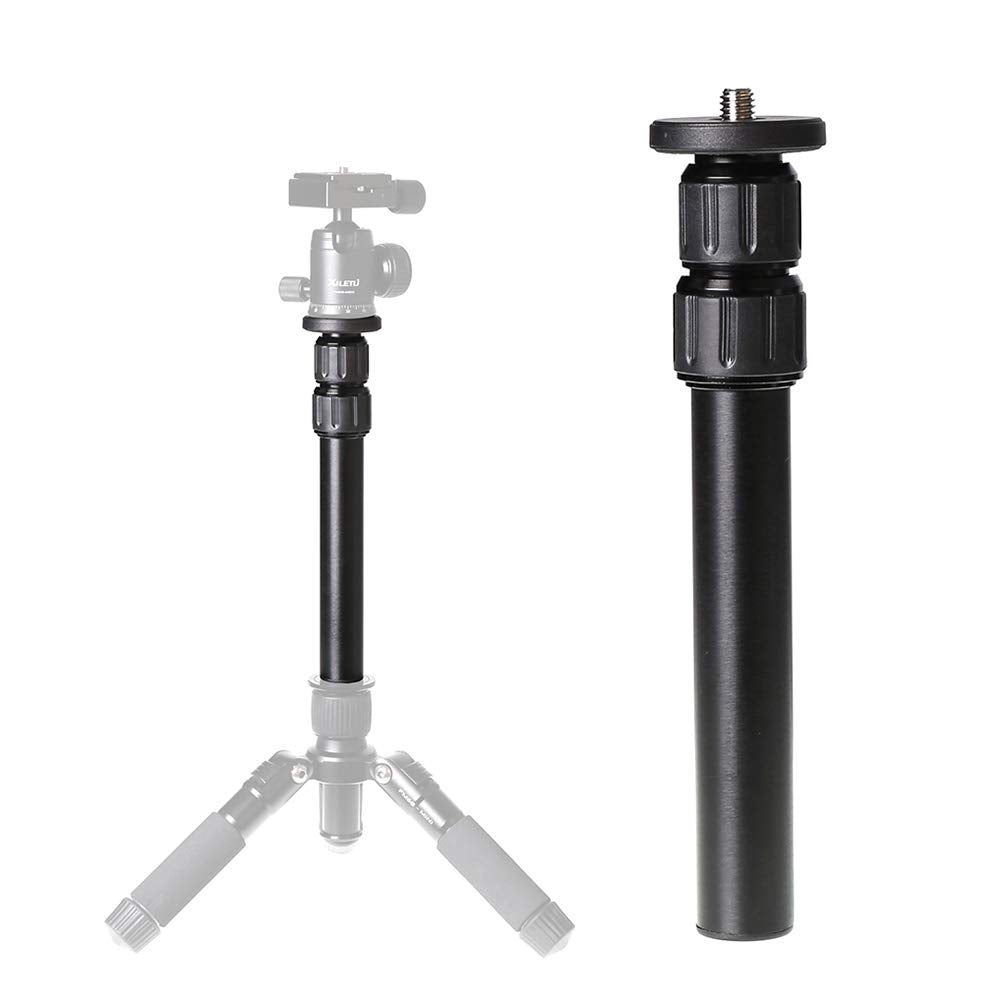 Tripod Center Column Extension Camera Mount Extender Telescopic Rod 3 Section Pole for Monopod DSLR Photo Studio Outdoor Macro S