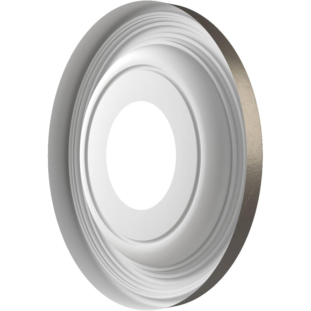 10Od X 3 1/2Id X 1 1/8P Traditional Thermoformed Pvc Ceiling Medallion (Fits Canopies Up To 5 1/2), Universal Aged Metallic Weat