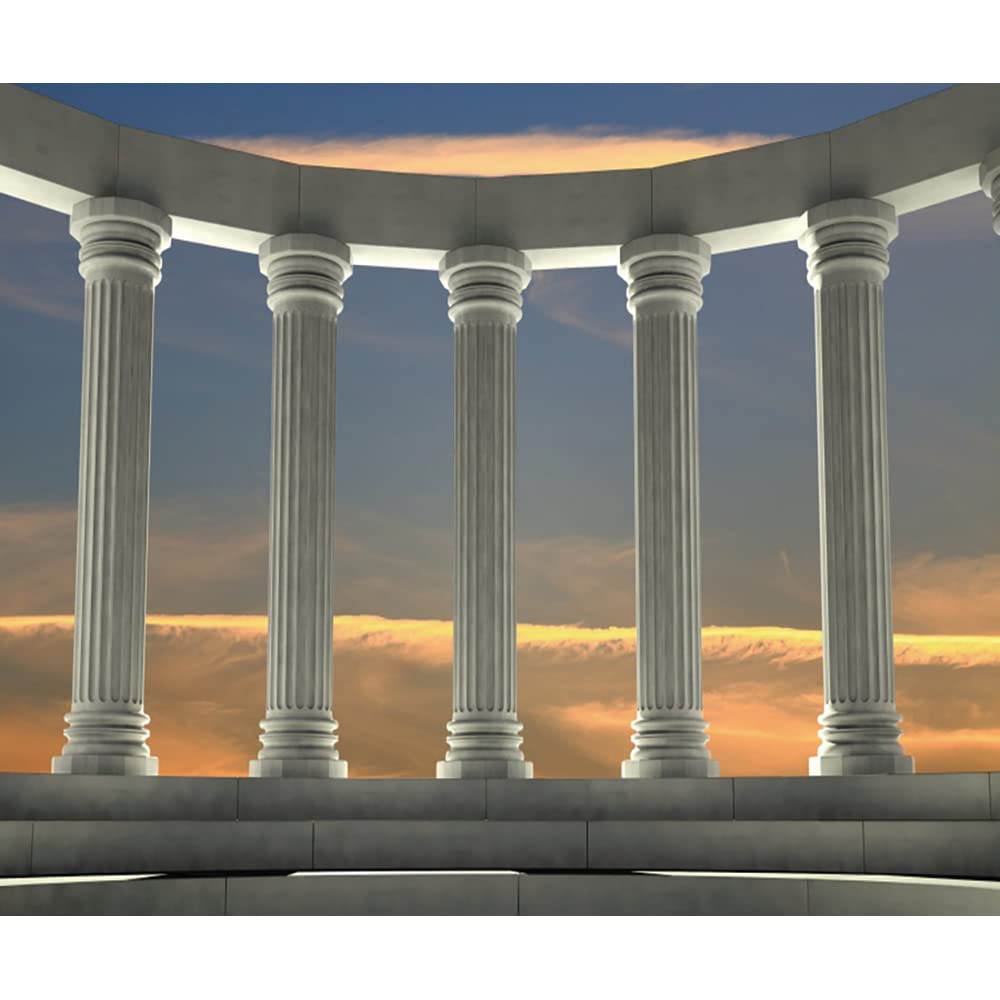 Greek Columns Backdrop 10X8Ft Roman Pillar Photo Backdrop Greek Toga Party Decoration Ancient Greek Theme Party Backdrop Birthda