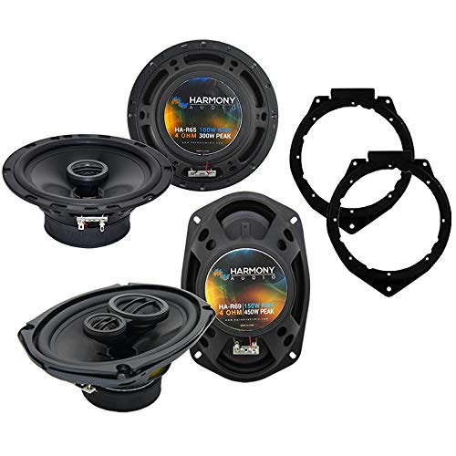 Harmony Audio Bundle Compatible with 2009-2009 Pontiac G6 HA-R65 HA-R69 Car Stereo Replacement Speakers with HA-823006 Aftermark