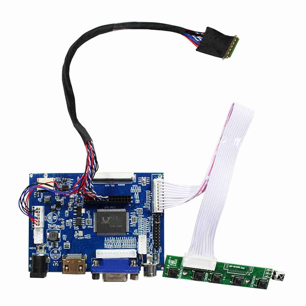 Vsdisplay Hd Mi Vga 2Av Lcd Controller Board Work For 14'' 15.6'' B140Xtn03.1 Lp140Wh1 Bt140Xw02 B156Xw02 1366X768 Lvds 40Pin Wl