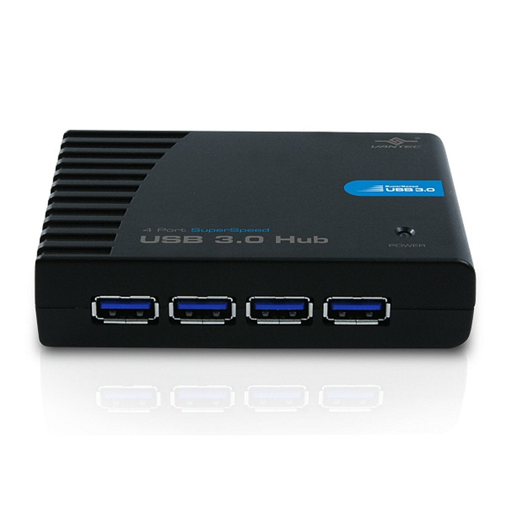 Vantec 4 Port Superspeed Usb 3.0 Hub (Black)