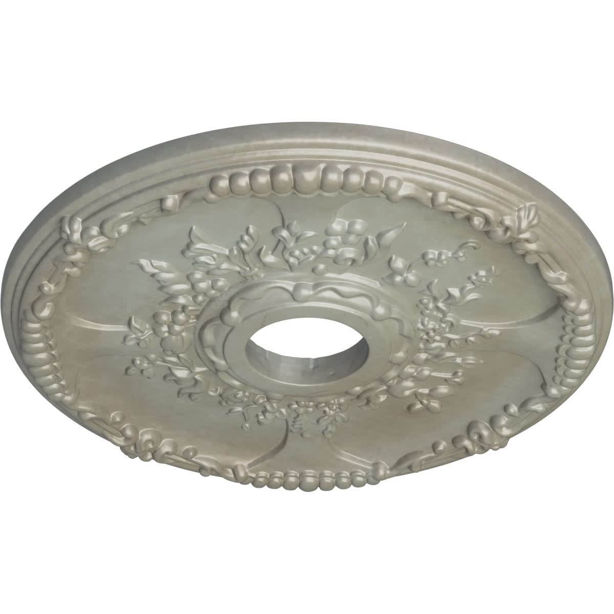 Ekena Millwork Cm18Sefls Antioch Ceiling Medallion, 18''Od X 3 1/2''Id X 1 3/8''P, Hand Painted Flash Gold