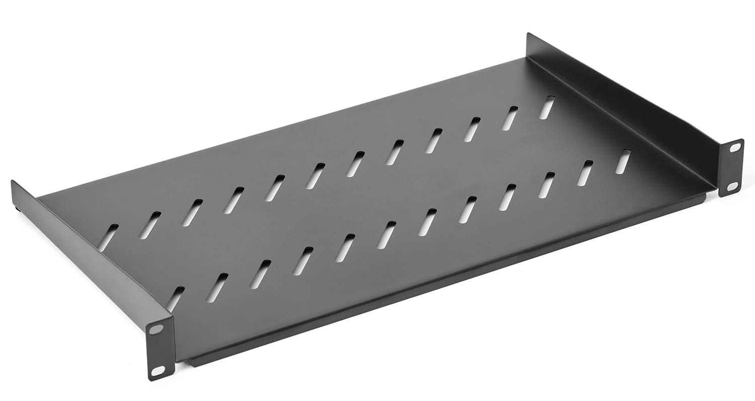 Braveyczc 1U Server Rack Shelf Rack Mount Tray 10'' Deep For 19'' Network Cabinet And Equipment Rack Universal Vented Rackmount