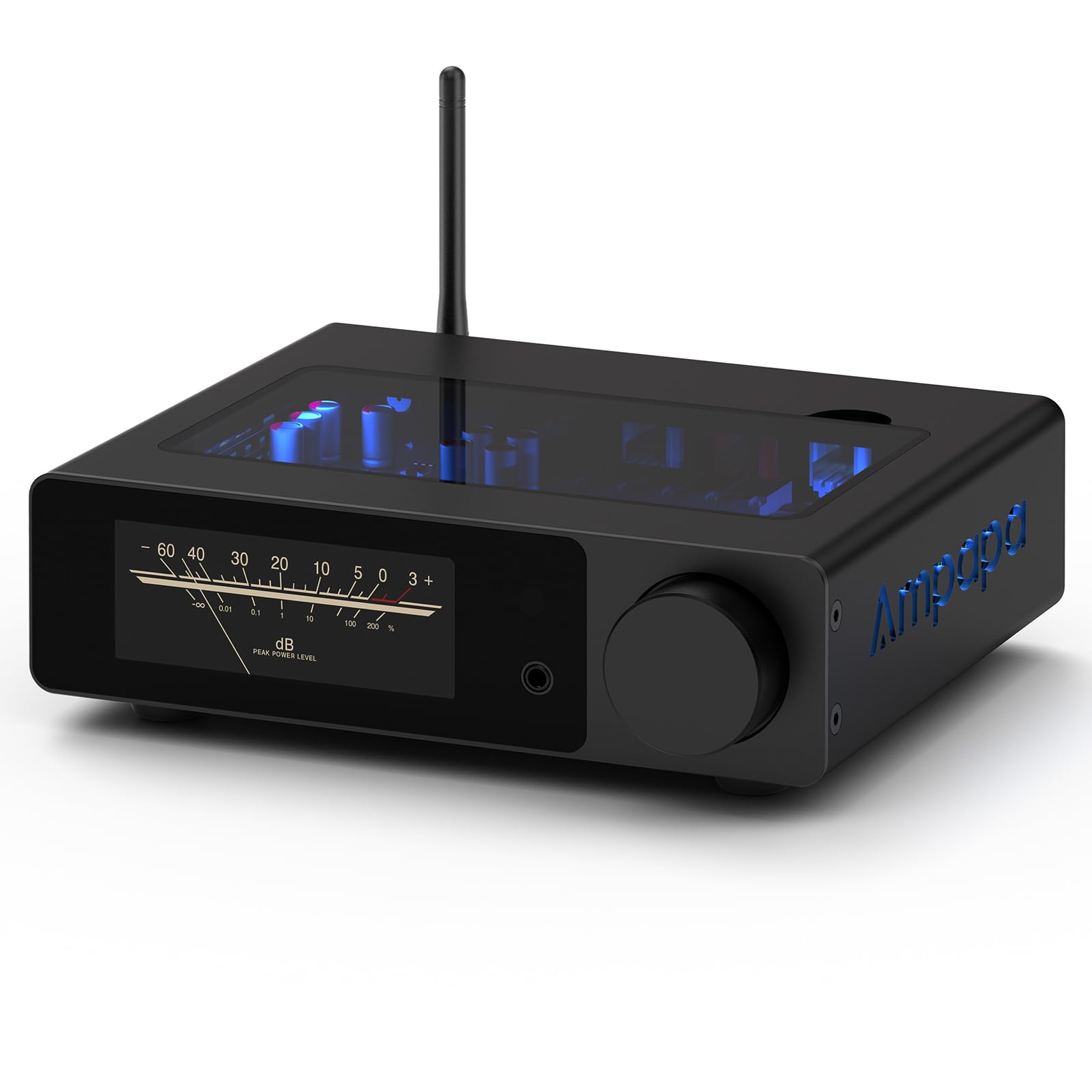 Ampapa Q1 Digital to Analog Converter: HiFi USB DAC Adapter 768kHz/32bit DSD512, APTX-HD Bluetooth 5.2 Headphone Amp with ESS903