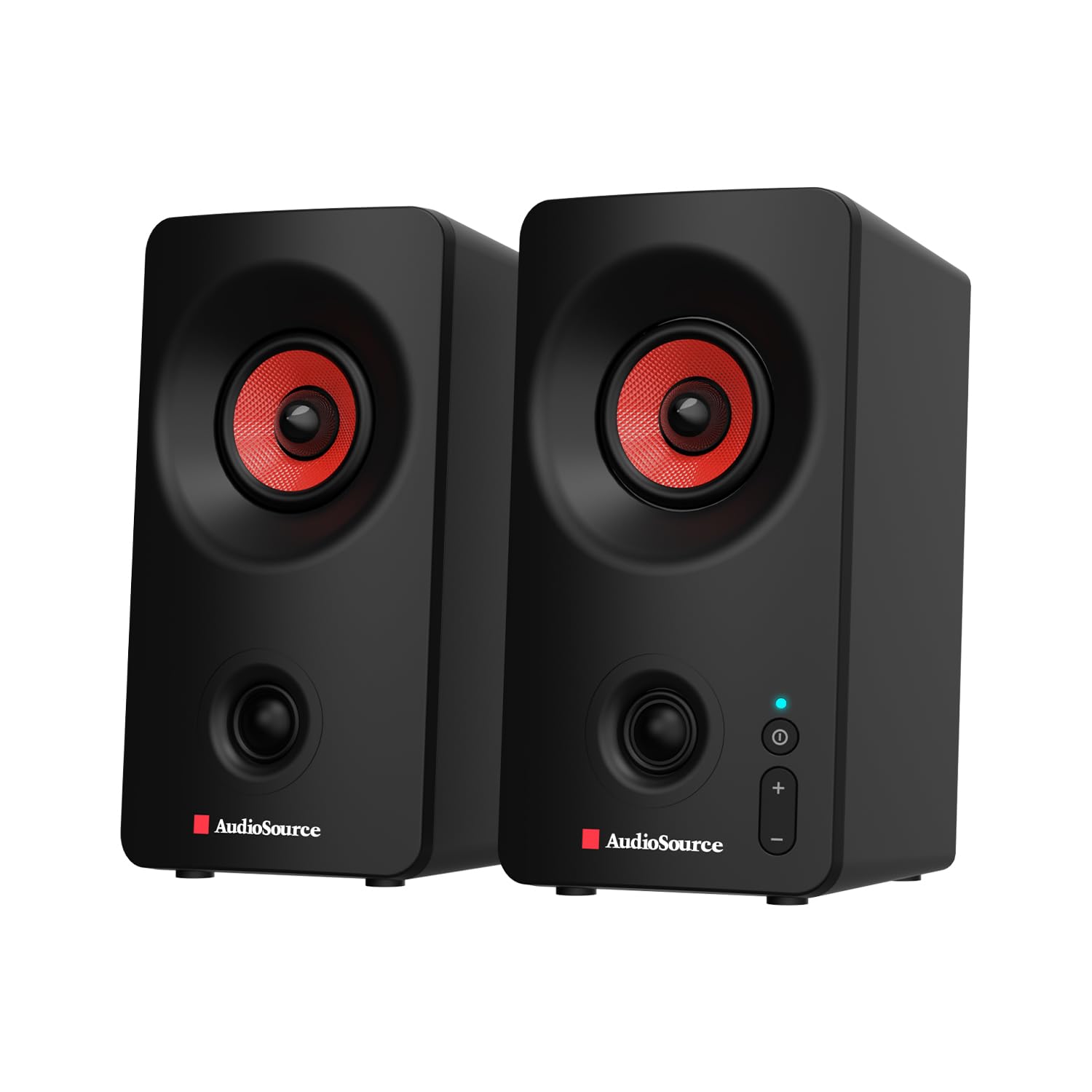Audiosource Desktop PC Speakers with Bluetooth 5.3, USBC Plug & Play, 2.0 Stereo Computer Speakers with Dual 2 Drivers, Compac
