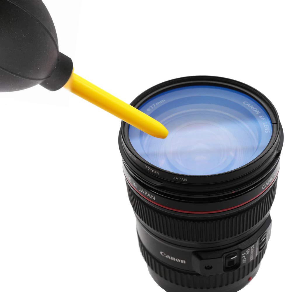 Gearfend Dust Cleaner Kit Strong Cleaning Air Blower + Soft Brush Blower For Camera & Camcorder, Lens, Lcd Screens, Etc + Microf