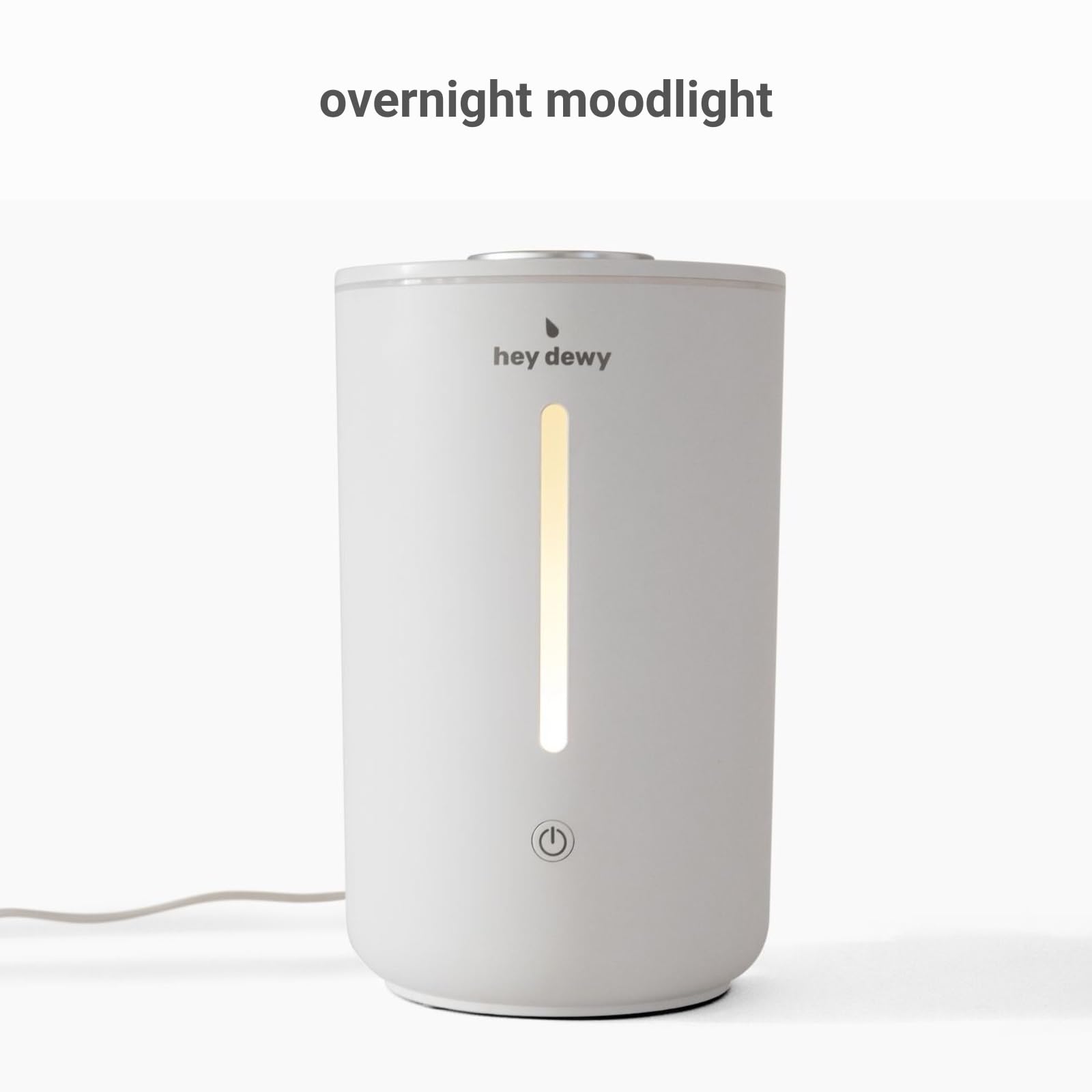 Hey Dewy Wellness Humidifier   For Home, Office, Bathroom Spa, Or Bedroom, With Cool Utrasonic Mist Hydration (Sand)