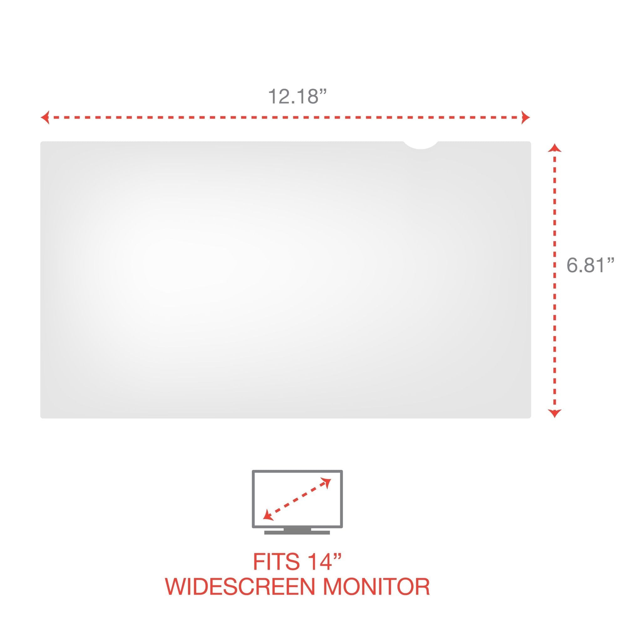 Innovera Blackout Privacy Filter For 14'' Widescreen Laptop, 16:9 Aspect Ratio