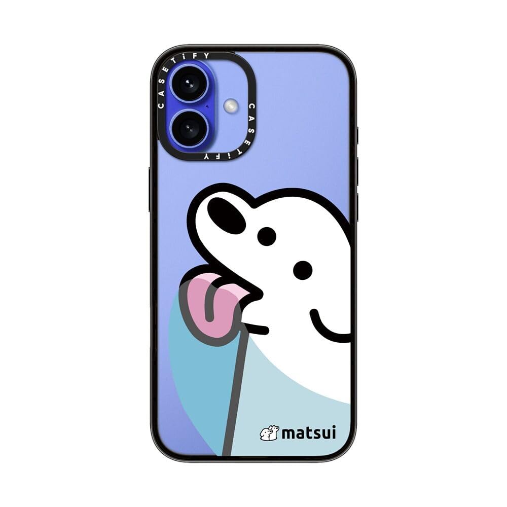 Casetify Compact Case For Iphone 16 Plus [Lightweight / 4 Ft. 2X Military Grade Drop Protection/Slim]   Lick   Clear Black