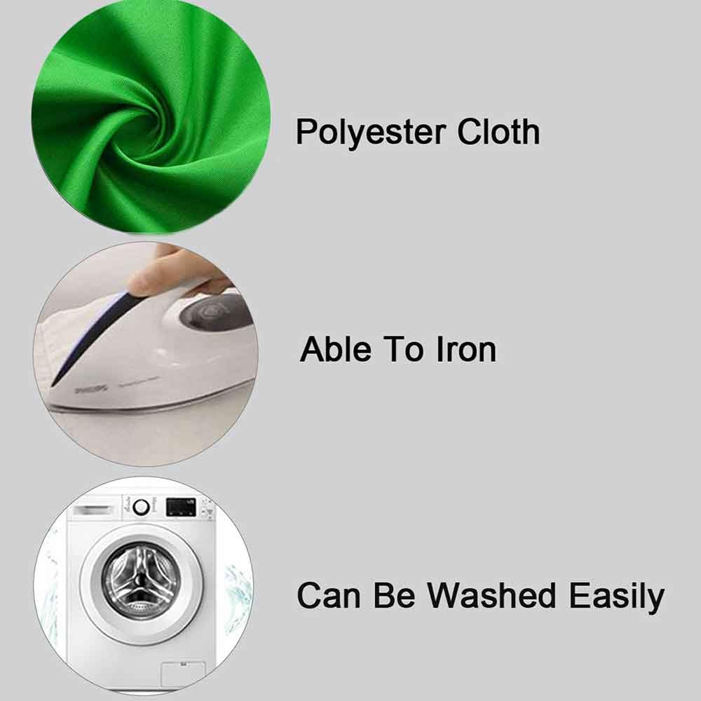 Lylycty Green Screen Key Backdrop, Polyester, 5X7 Ft, Photography Background, Machine Washable, Green, Ly166