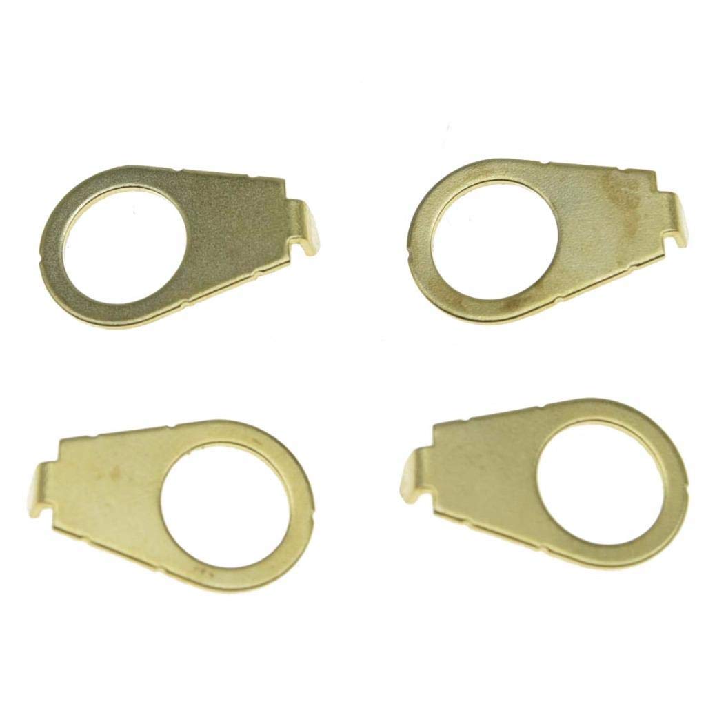 Dopro Set Of 4 Gold Lp Guitar Knobs Pointer Plate 3/8 Knob Indicator For Usa Les Paul With Cts Pots