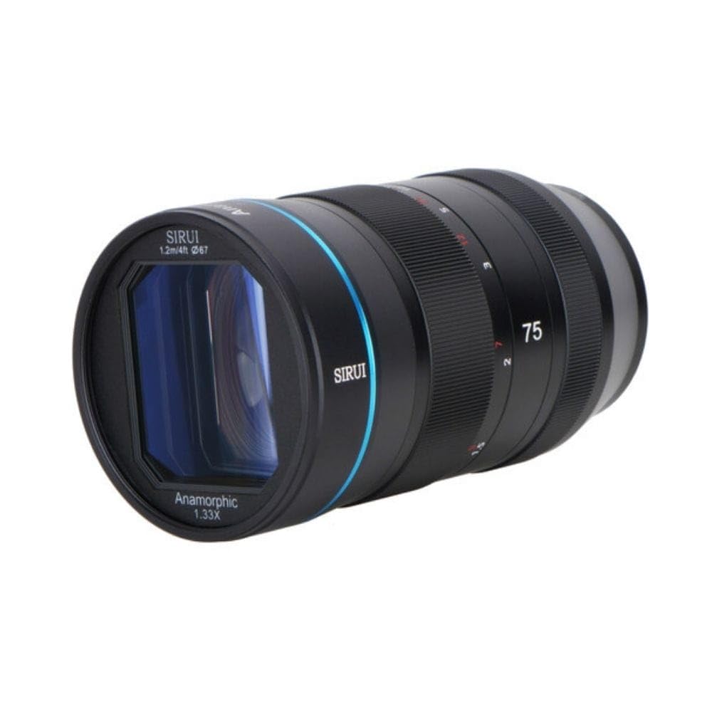 Sirui 75Mm F1.8 1.33X Aps C Anamorphic Lens For X Mount, Blue Flare