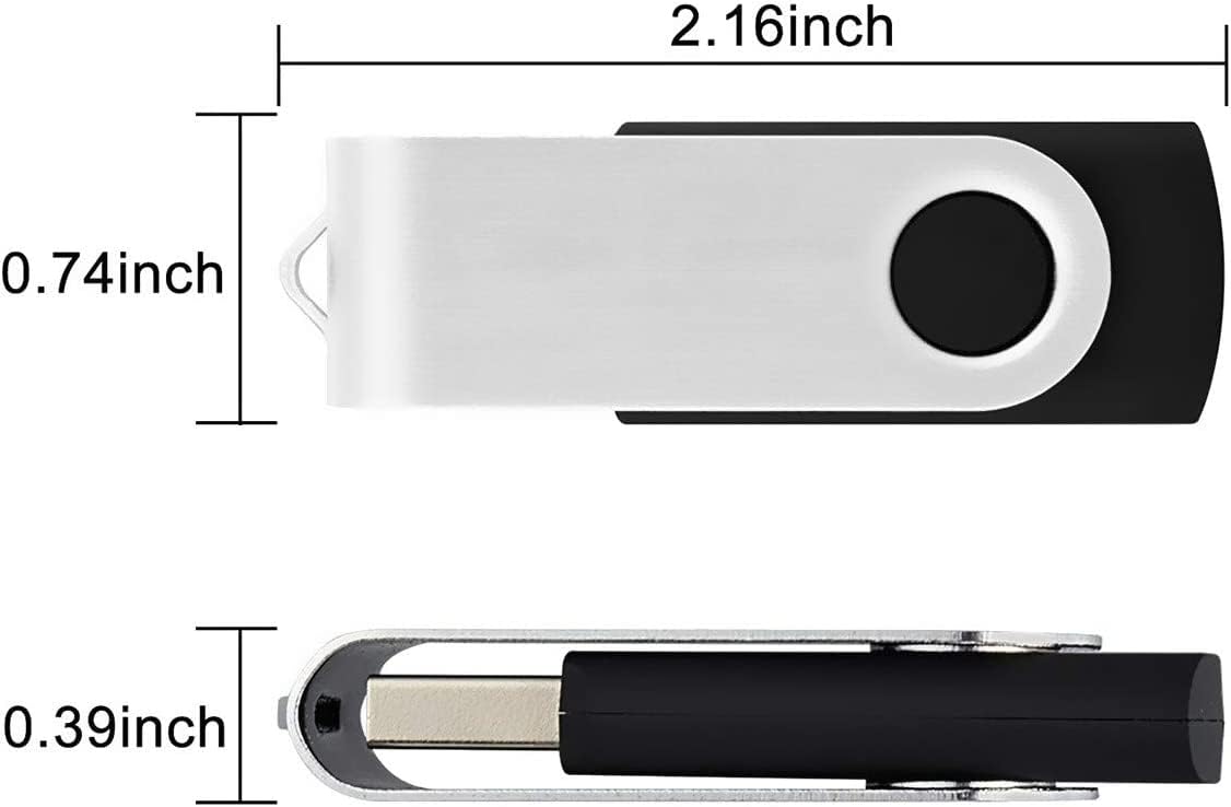 Usspo 64Gb Flash Drive 10 Pack Usb 2.0 Flash Drive Thumb Drive Usb Flash Driver 64Gb High Speed Flash Drive Pack Keychain Design