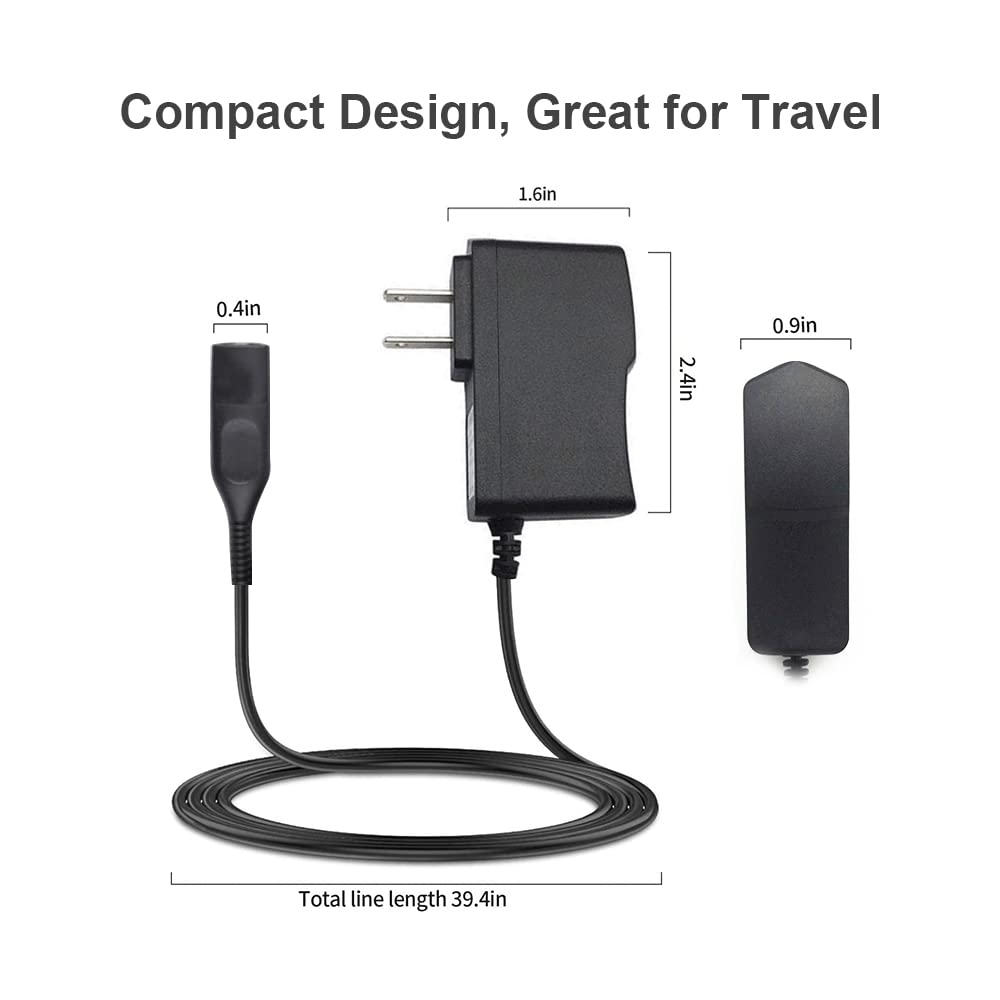 Shaver Charger For Braun Series 7 9 3 5 1, Electric Razor Shaver Adapter Power Supply Cord For Braun 3040S 340S 9385Cc 370 720 7