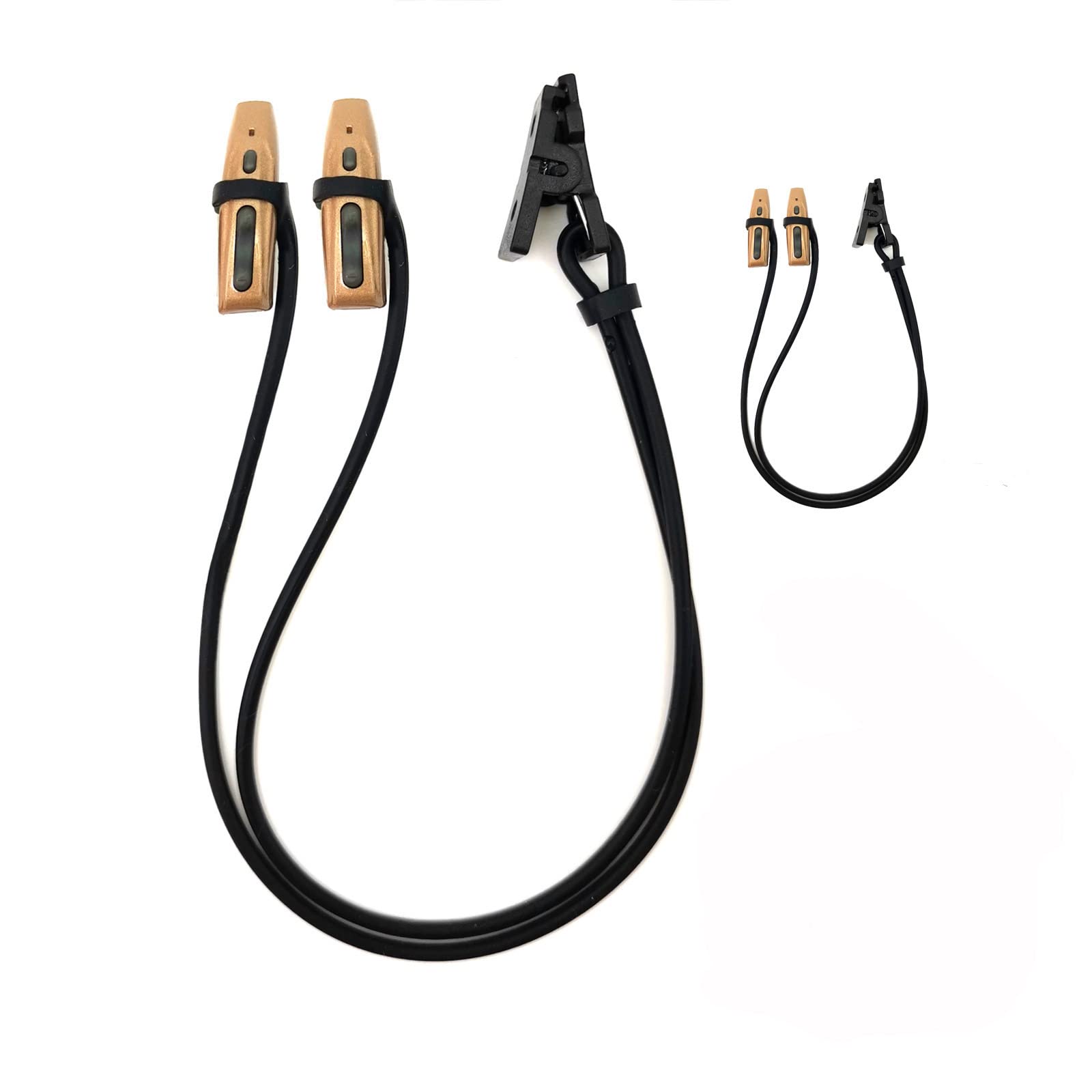 Bocoko 2 Pieces Hearing Aid Clip Anti Lost Lanyard Bte Protector For Adults Seniors And Kids(Black)