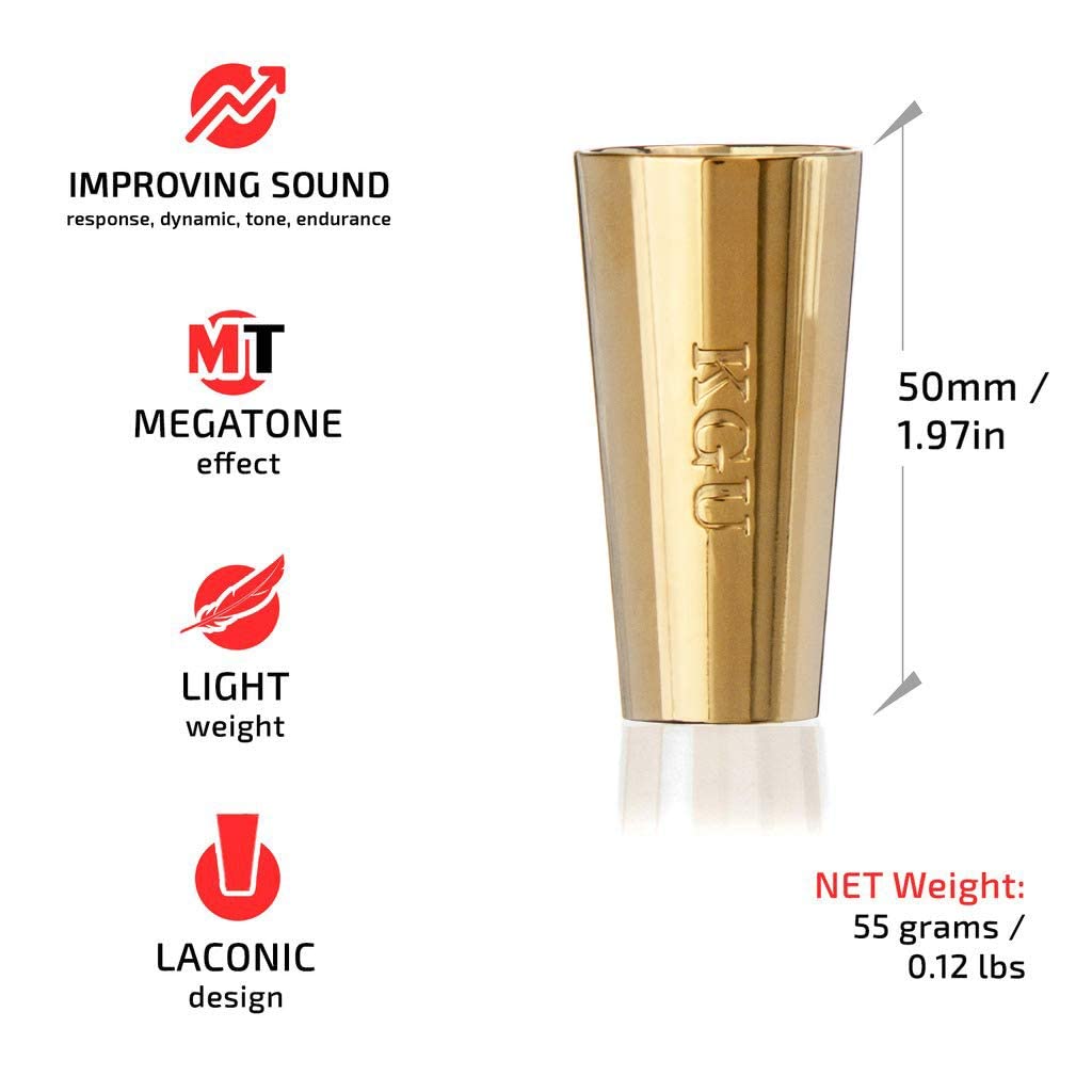 Trumpet Mouthpiece Booster Kgubrass. Custom Made Cone Trumpet Booster Kgu Gold Plated 24K Color