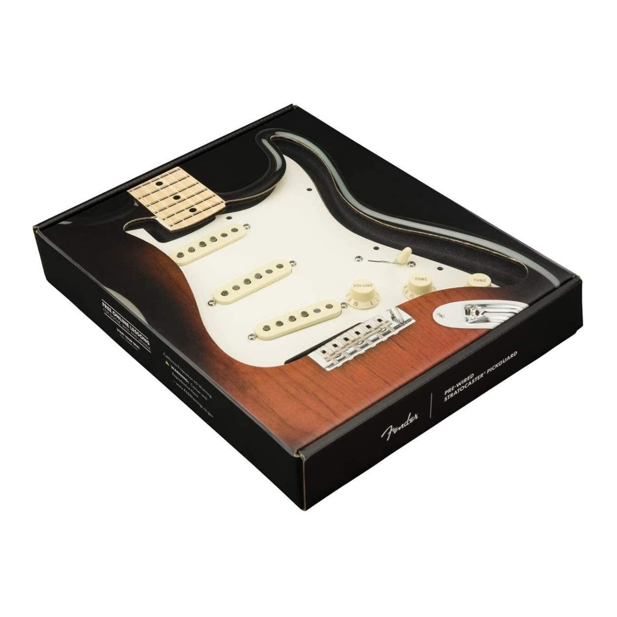 Fender Custom 69 Prewired Stratocaster Pickguard - 3-Ply White