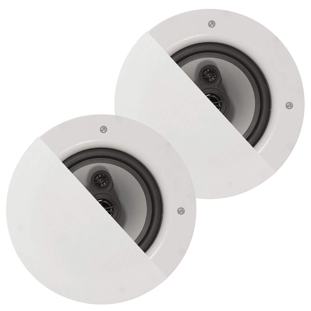 Acoustic Audio CSic64 Frameless in Ceiling 6.5 Speaker Pair 3 Way Home Theater Speakers
