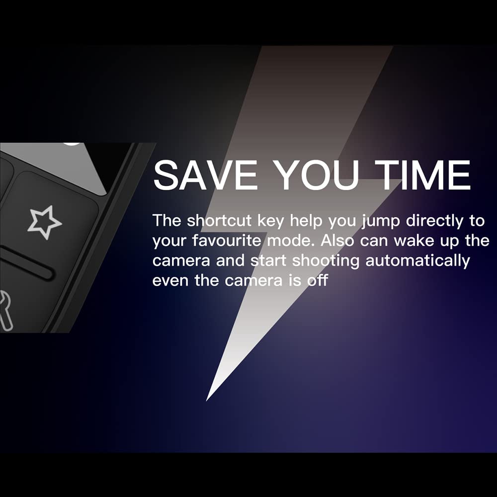 Andoer Wireless Smart Remote Control For Gopro Hero 13/12/11/10/9/8/Max Led Colorful Screen Built In Battery 50M Control Distance With Wrist Strap Usb Charging Cable