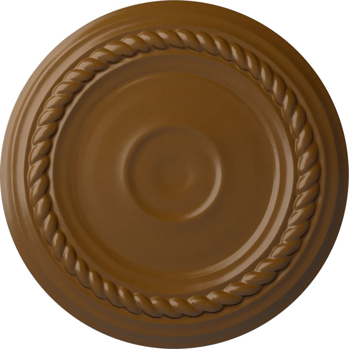 Ekena Millwork CM07ALSTF 7 7/8OD X 3/4P Small Alexandria Ceiling Medallion Fits Canopies Up to 4 5/8, Smokey Topaz