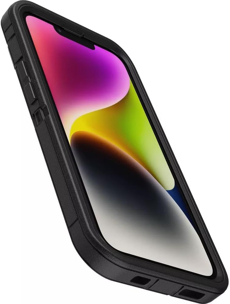 Otterbox Iphone 14 & Iphone 13 (Only)   Defender Series Case   Black   Rugged & Durable   With Port Protection   Includes Holste