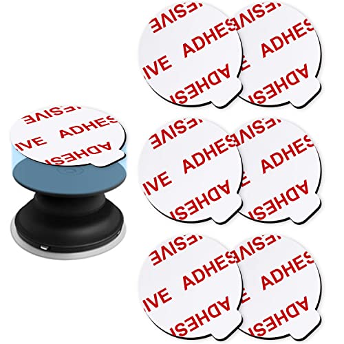 Very High Bond Sticky Adhesive, Azxyi 6 Pack Socket Sticky Adhesive Replacement Kit, Double Sided Stickers For Collapsible Grips
