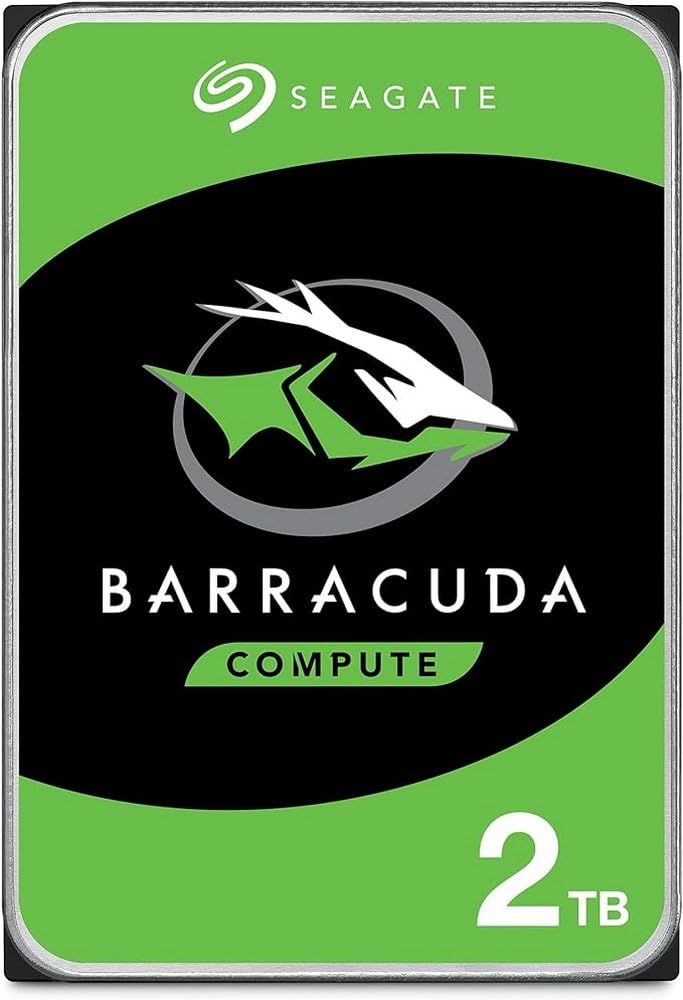 Seagate BarraCuda 2TB Internal HDD – 3.5 SATA 6Gb/s, 7200 RPM, 256MB Cache – Frustration Free Packaging (ST2000DM