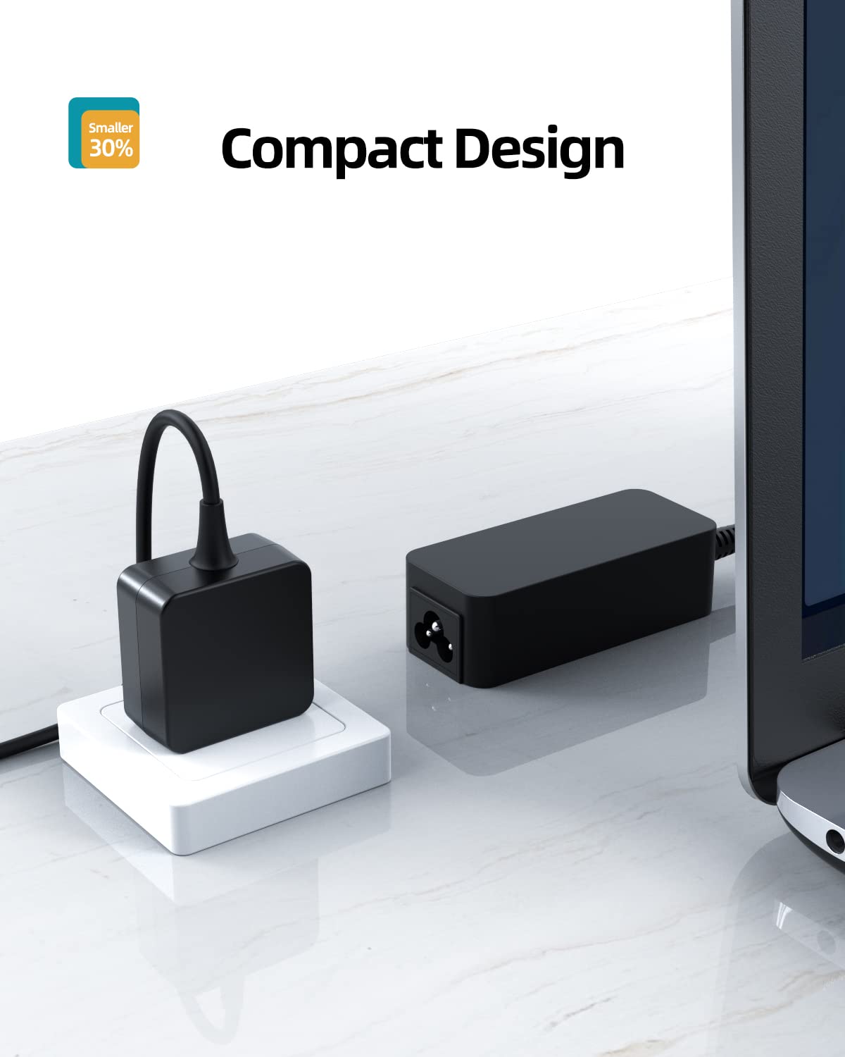 Dexpt 7.5Ft Portable Charger For Samsung Chromebook, (Safety Certified By Ul), Chromebook 3, Chromebook 2, Laptop Notebook Xe500C13, Pa 1250 98, Round Connector, 26W