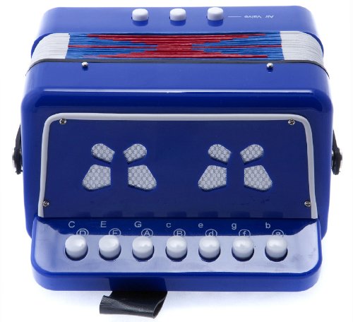 D'Luca G105 Bl Child Button Accordion, Blue