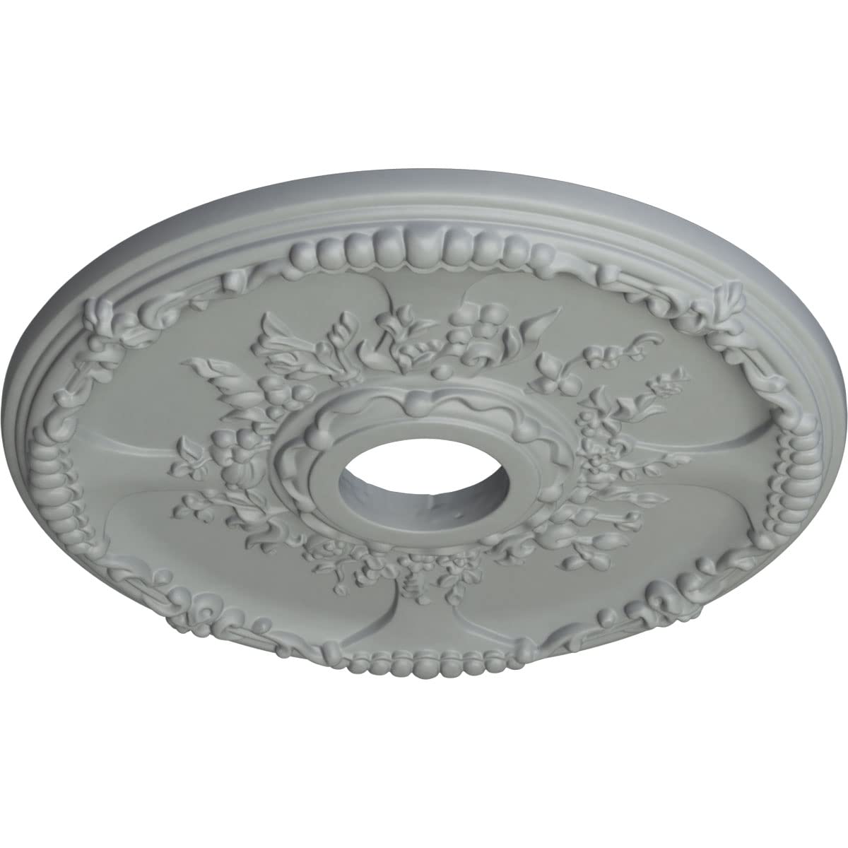 Ekena Millwork Cm18Se Antioch Ceiling Medallion, 18''Od X 3 1/2''Id X 1 3/8''P, Factory Primed