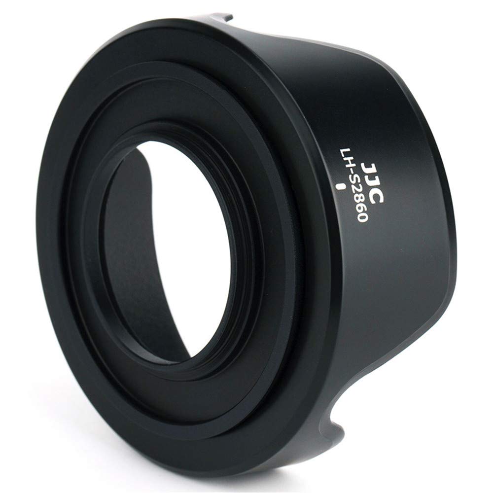 JJC Reversible Lens Hood Shade with 40.5mm Filter Adapter for Sony FE 28-60mm E PZ 16-50mm Black