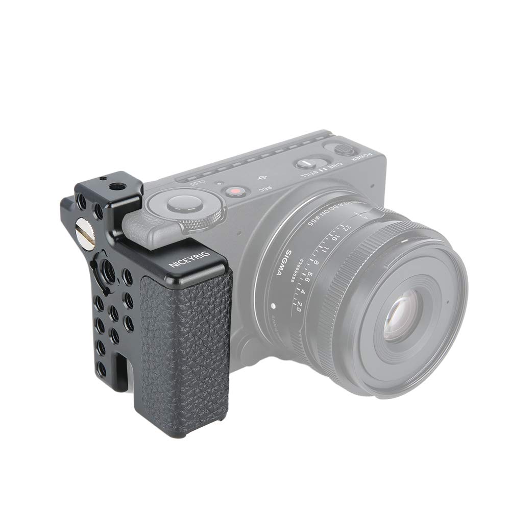 NICEYRIG Handle Grip for SIGMA FPL FP Full-Frame Mirrorless Camera (Black Color) - 368