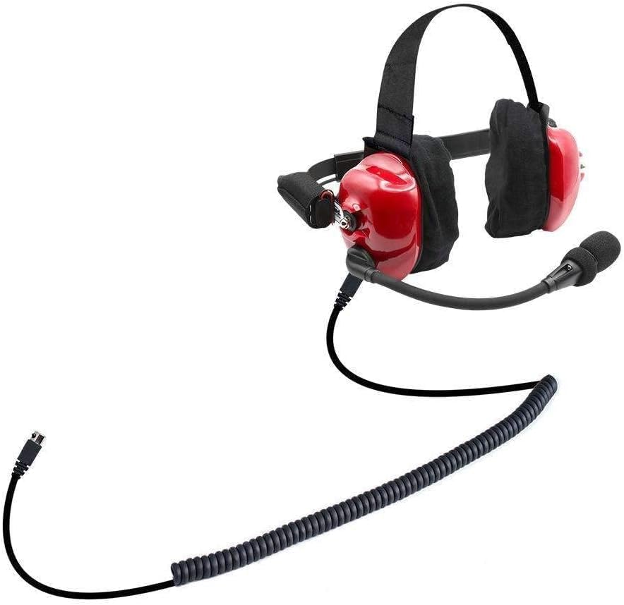Rugged Radios Single Nascar Linkable Behind The Head Headset For Race Fan Racing Radios Electronics Communications   Connects To
